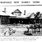 Proposed new babies' home [editor's note: Darling Babies' Home]